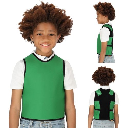 Special Supplies Sensory Compression Vest Deep Pressure Comfort (Green, Small)