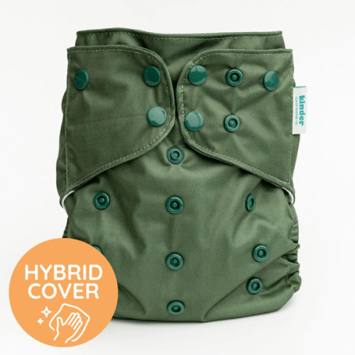 Solid Color: NEW Essentials Hybrid Wipeable Diaper Cover