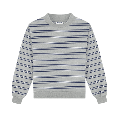 Striped Mockneck Pullover - Core Stripe