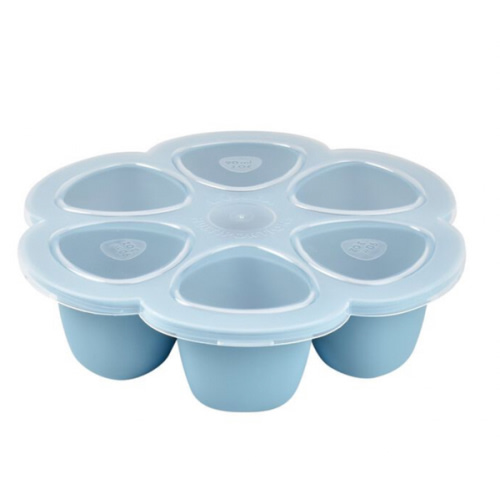 Silicone Multi-Portion Trays 6x3 oz. windy blue | BEABA | USA