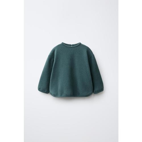 SOFT TOUCH PLAIN T-SHIRT - Blue | ZARA United States