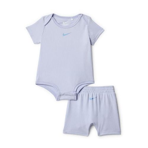 Nike Baby Waffle Knit Viscose Bodysuit and Short Set