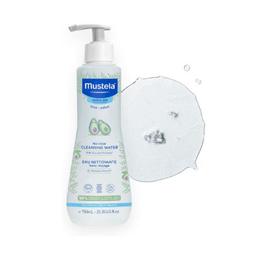 Mustela No-Rinse Micellar Cleansing Water for Babies - Made with Natural Avocado Perseose & Aloe Vera - Safely Cleans Baby's Face, Hands & Diaper Area - 1 or 2-Pack - Various Sizes