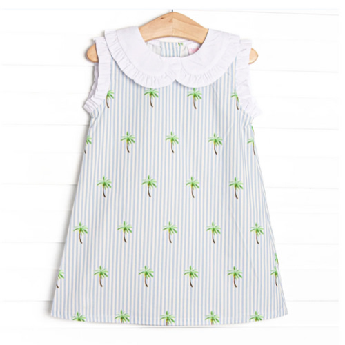 Palm Tree Paradise Dress, 12M