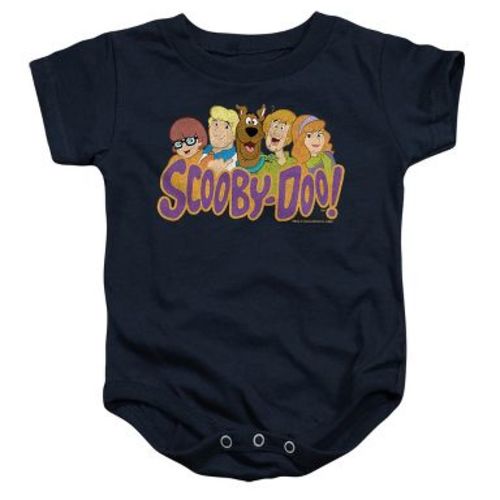 Baby Scooby Doo! Scooby Gang Infant Bodysuit Navy 6 Months