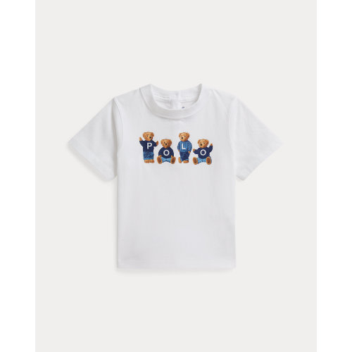 Polo Bear Logo Cotton Jersey Tee for Baby Girls | Ralph Lauren