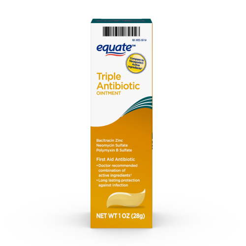Equate Triple Antibiotic First Aid Ointment, Infection Protection, 1 oz , Compare to Neosporin® Active Ingredients HSA/FSA Eligible