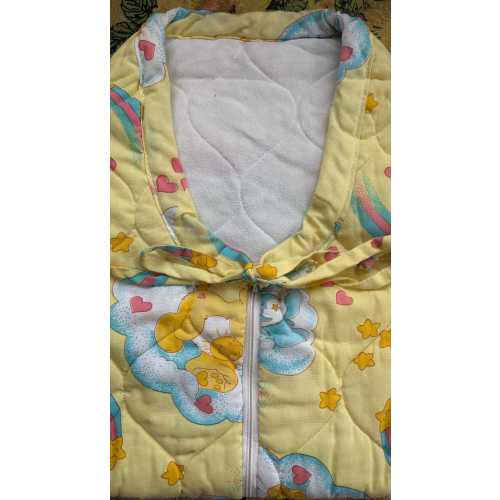 Vintage 1983 American Greeting Corp Care Bears quilted crib blanket and baby slumber bag