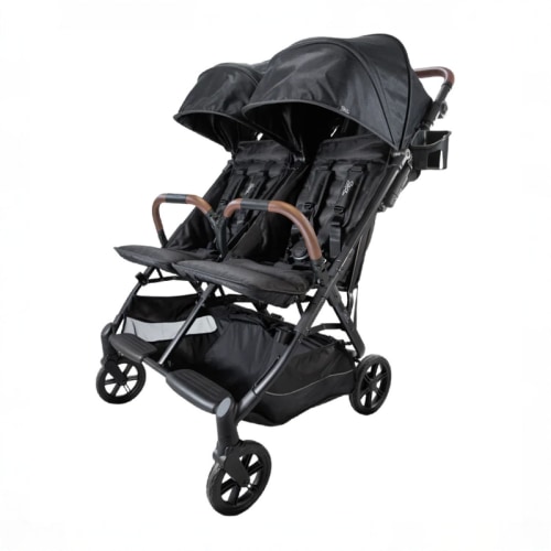 Strolee V2 Double Stroller, 2025, Black