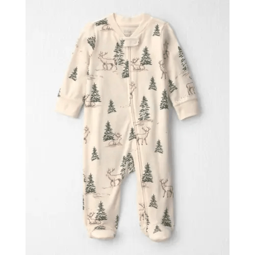 Baby Organic Cotton Sleep & Play Pajamas in Reindeer Forest - Little Planet | Carter's