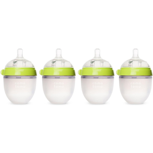 Comotomo Four Pack Bottle 150ml/5oz., Green