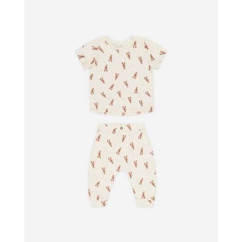 Tee + Slouch Pant Set || Lobsters
