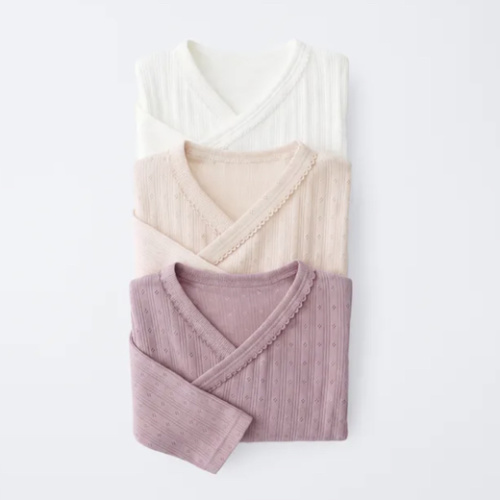 Three-Pack Pointelle Crossover Bodysuits - Pink | ZARA United States