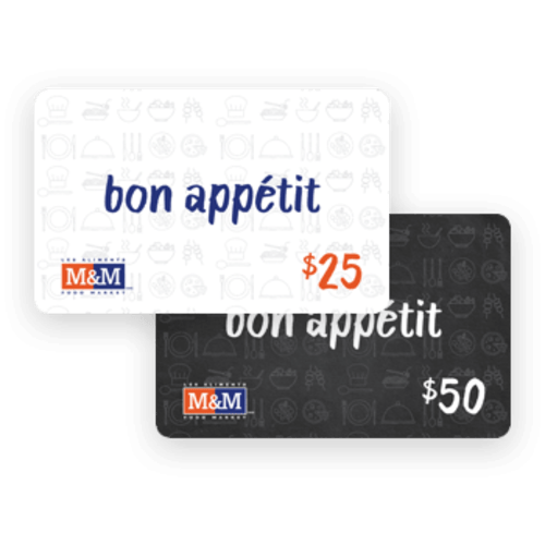 Gift cards | M&M Food Market