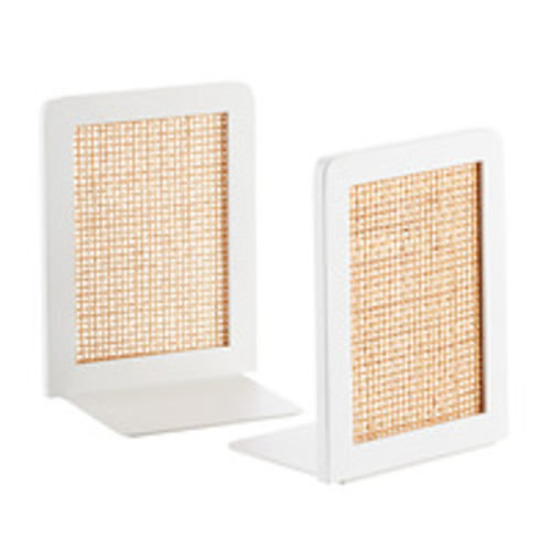The Container Store Artisan Rattan Cane Bookends