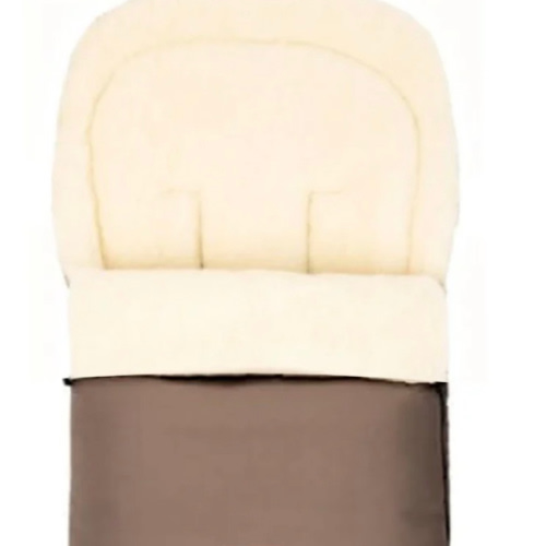 Beige Organic Wool Adjustable Footmuff | Cover Baby LLC