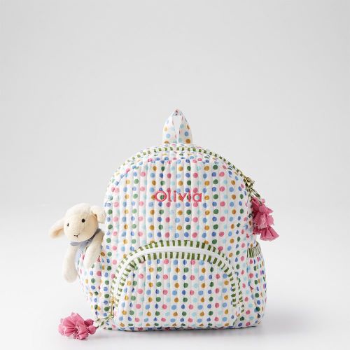 Block Print Quilted Backpack