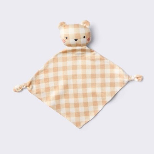 Printed Security Blanket - Bear - Cloud Island™: Rayon & Spandex, Animals Theme, Knitted Construction