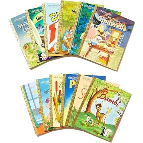 12 Beloved Disney Classic Little Golden Books (Boxed Set)