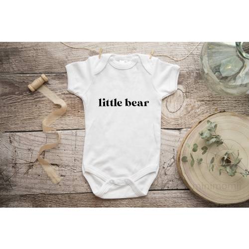 Little Bear Baby Bodysuit - Fun Baby Gift Idea - Babygrow - Little Bear Baby Vest