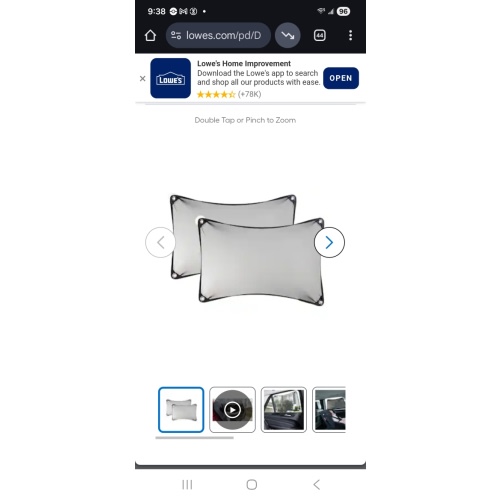 Dreambaby Black Car Sun Shade 2-Pack L1231BB at Lowes.com