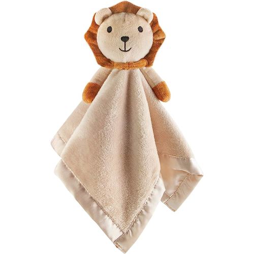Pro Goleem Lion Security Blanket, Soft Lovey Unisex Lovie Baby Gift for Newborn Boys and Girls Snuggle Toy Stuffed Animal 16 Inch