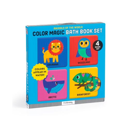 Animals of the World Color Magic Bath Book Set - by Mudpuppy