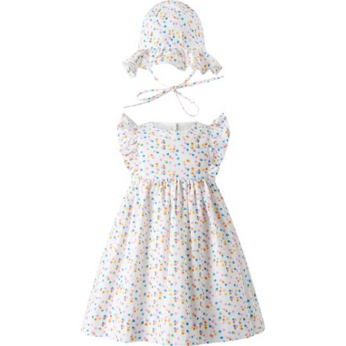 Heart Confetti Sundress & Hat