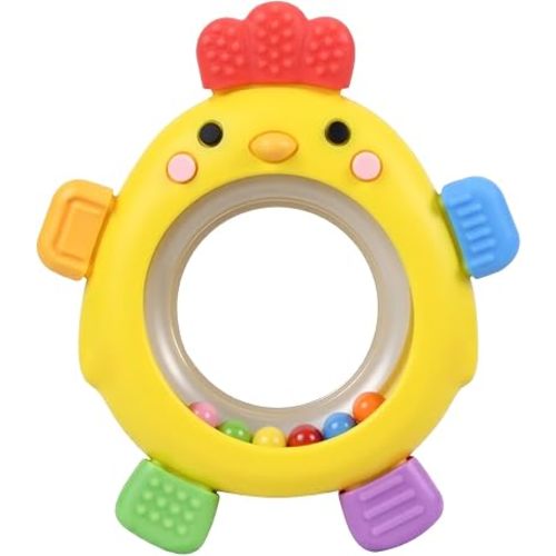 Baby Teether for 0-6 Months, Soft Silicone Teething Toy, Freezer Safe Cooling Relief, Easy Grip Design, BPA Free Baby Teething Toys 0-6 6-12 Months