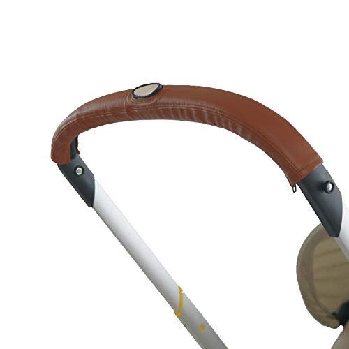 Gogolotom Classic PU Leather Handle Cover for Doona Stroller & Car Seat, Black or Brown, Compatible with All Doona Models, Soft Touch, Water Repellent, Easy to Clean