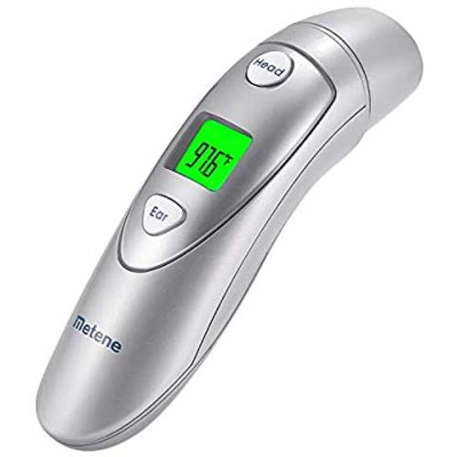 Metene Medical Forehead and Ear Thermometer,Infrared Digital Thermometer Suitable for Baby, Infant, Toddler and Adults
