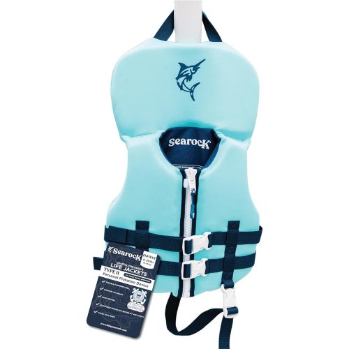SearocK Children’s Life Jacket – US Coast Guard Approved Infant & Youth Life Vest for Boating, Fishing & Water Sports – Kids & Toddler PFD with Secure Buckles