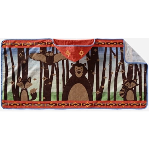WOODLAND NEIGHBORS HOODED TOWEL