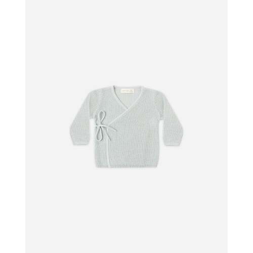 Knit Wrap Top || Ice Blue – Quincy Mae