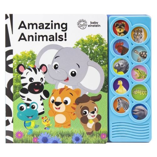 Baby Einstein Amazing Animals 10 Button Sound Book (Board Book)