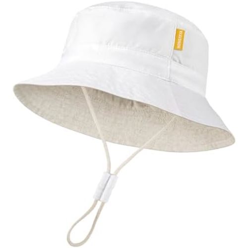 Baby Sun Hat for Toddler Kids Bucket Hat Summer Beach Essentials UPF 50+ Sun Protection Bamboo Rayon Baby Hats for Boys Girls