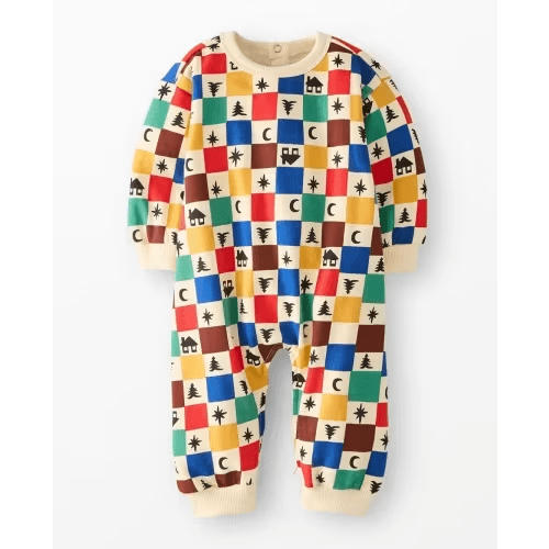 Baby Holiday Oversized French Terry Romper