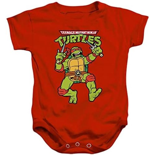 TMNT Teenage Mutant Ninja Turtles Retro Raph Infant Baby Boys Onesie Snapsuit