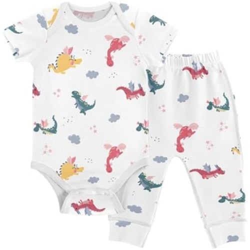 KICPOAY Baby Clothes Set Infant Bodysuits Pants Sets 0-24M For Boys Girls