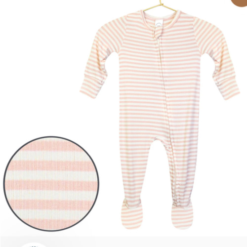 Harper Ribbed Zipper Footies