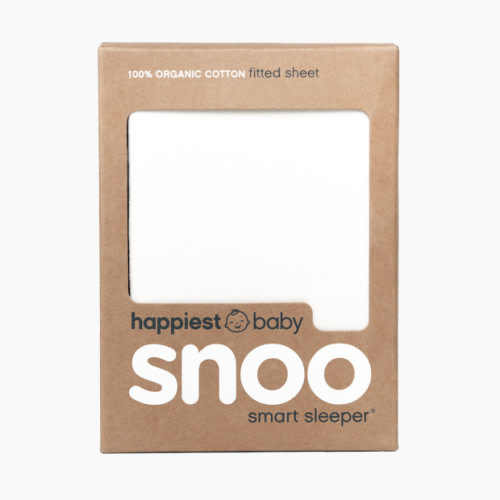 100% Organic Cotton SNOO Baby Bassinet Fitted Sheet - White