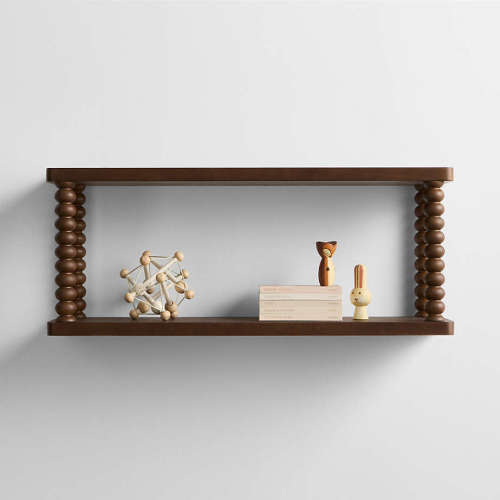 Jenny Lind Deep Brown Wood Kids Wall Shelf