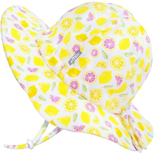 JAN & JUL 50+ UPF Cotton Sun Hat with Wide Brim for Toddler Girls