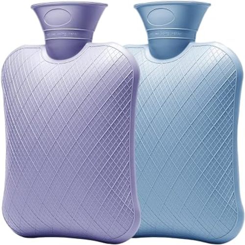 FORICOM 2-Pack 2L Hot Water Bottles, Hot & Cold Therapy Bags for Pain