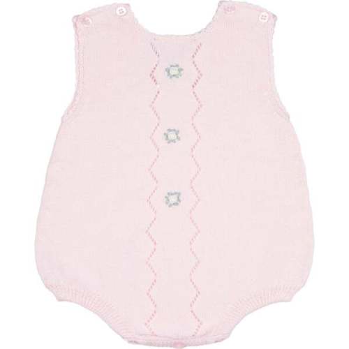 Colette Knit Bubble Romper, Pink