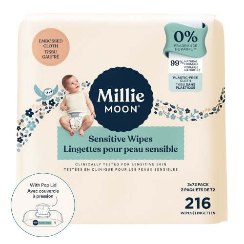 Millie Moon Sensitive Wipes, 216 Count - Walmart.ca