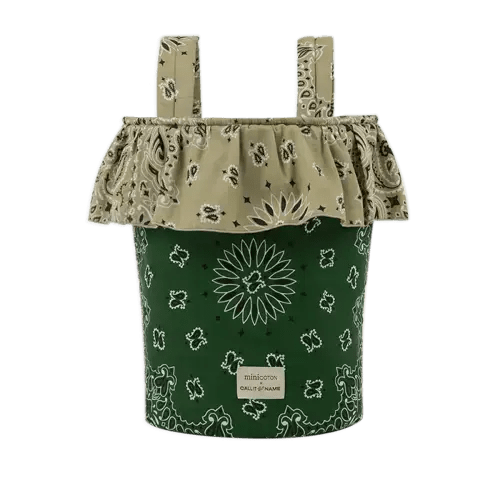 Basket - Weekend Green / Beige · Minicoton