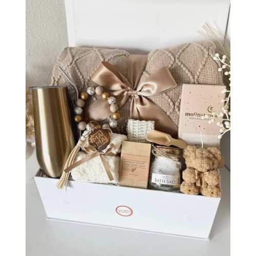 New Mom Gift Basket, New Mommy Care Package, New Baby Gift Box, Welcome Baby Gift, Mom & Baby Gift for Women After Birth Postpartum, Newborn