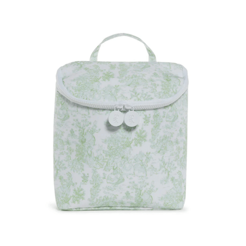 Take Away Insulated Bag - Green Bunny Toile