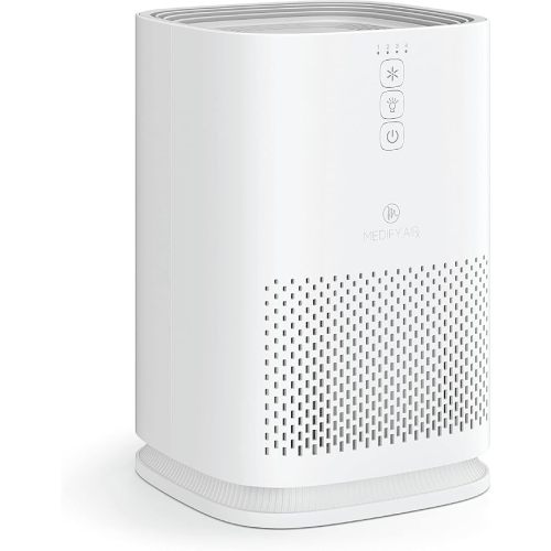 Medify MA-14 Air Purifier with HEPA Filter | 470 ft² per Hour for Smoke, Odors, Pollen, Pets | Removal to 0.3 Microns | White, 1-Pack